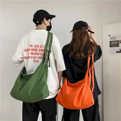 Retro Canvas Messenger Bag Large Capacity Crossbody