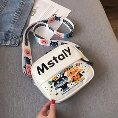 Autumn Winter Printed Shoulder Bag Women's Broadband Student Version