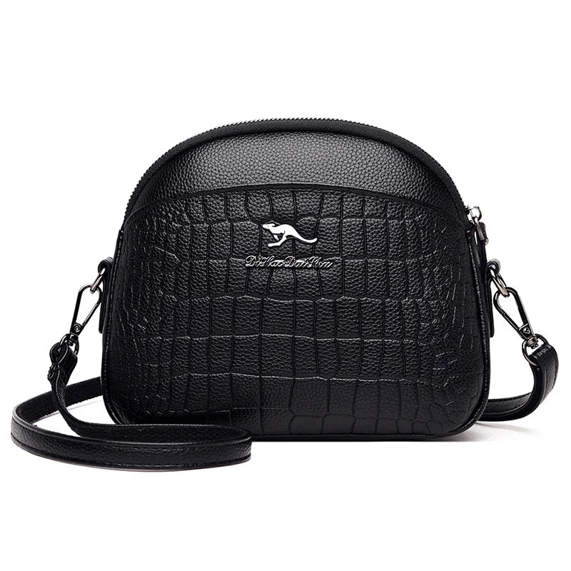 Crocodile Pattern Shoulder Bag PU Leather Handbag