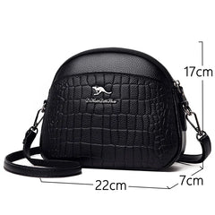 Crocodile Pattern Shoulder Bag PU Leather Handbag