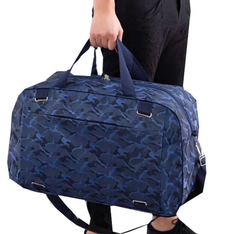 Camouflage Tote Travel Bag Large Capacity Duffle Luggage Bag