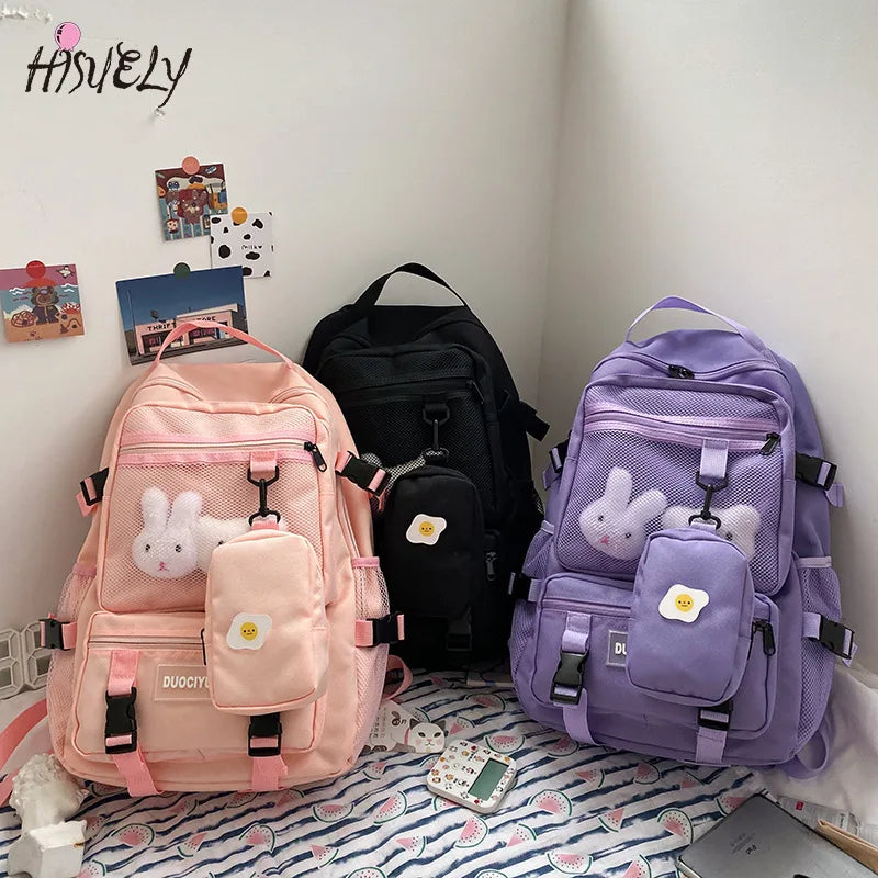 Harajuku Girl Student Schoolbag Large-Capacity Backpack