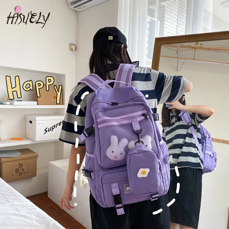Harajuku Girl Student Schoolbag Large-Capacity Backpack