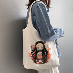 Demon Slayer Kimetsu No Yaiba Tote Bag Canvas Shoulder Bag