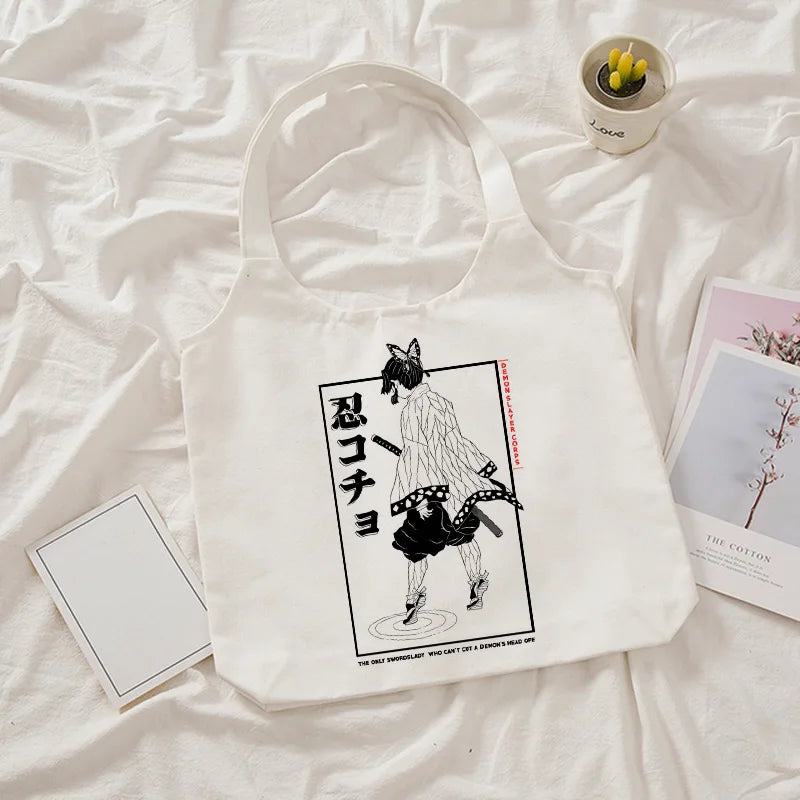 Demon Slayer Kimetsu No Yaiba Tote Bag Canvas Shoulder Bag
