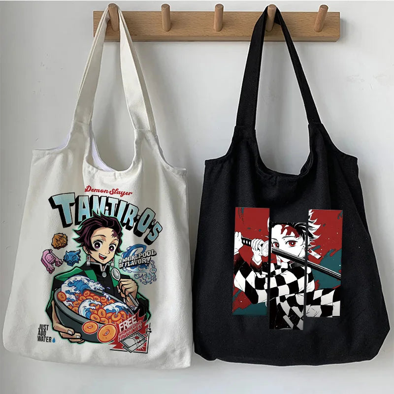 Demon Slayer Kimetsu No Yaiba Tote Bag Canvas Shoulder Bag