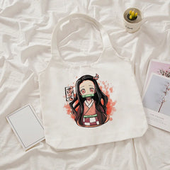 Demon Slayer Kimetsu No Yaiba Tote Bag Canvas Shoulder Bag