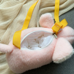 Furry Women's Messenger Bag Mouse Shoulder Bag Winter Girl Bag