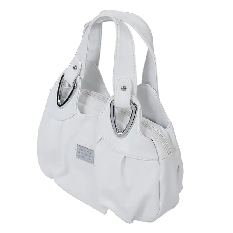 Women Matte PU Leather Tote Bag Handbag Satchel