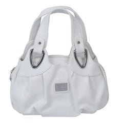 Women Matte PU Leather Tote Bag Handbag Satchel
