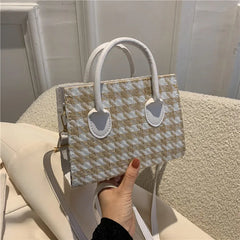 Houndstooth Female Shoulder Messenger Bag