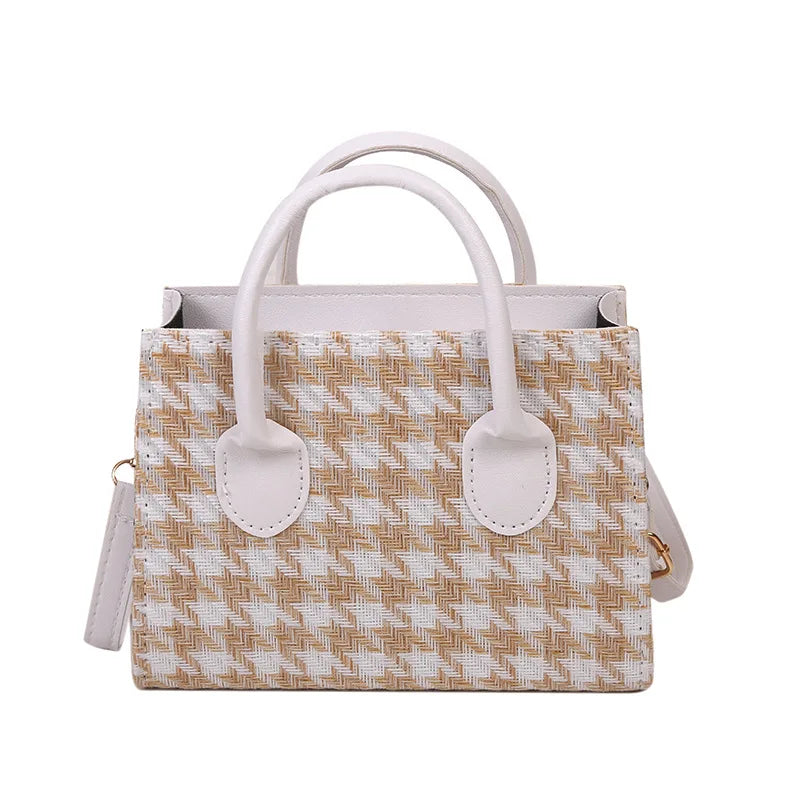 Houndstooth Female Shoulder Messenger Bag
