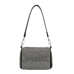 Hot Diamond One-Shoulder Messenger Bag with Metal Chain