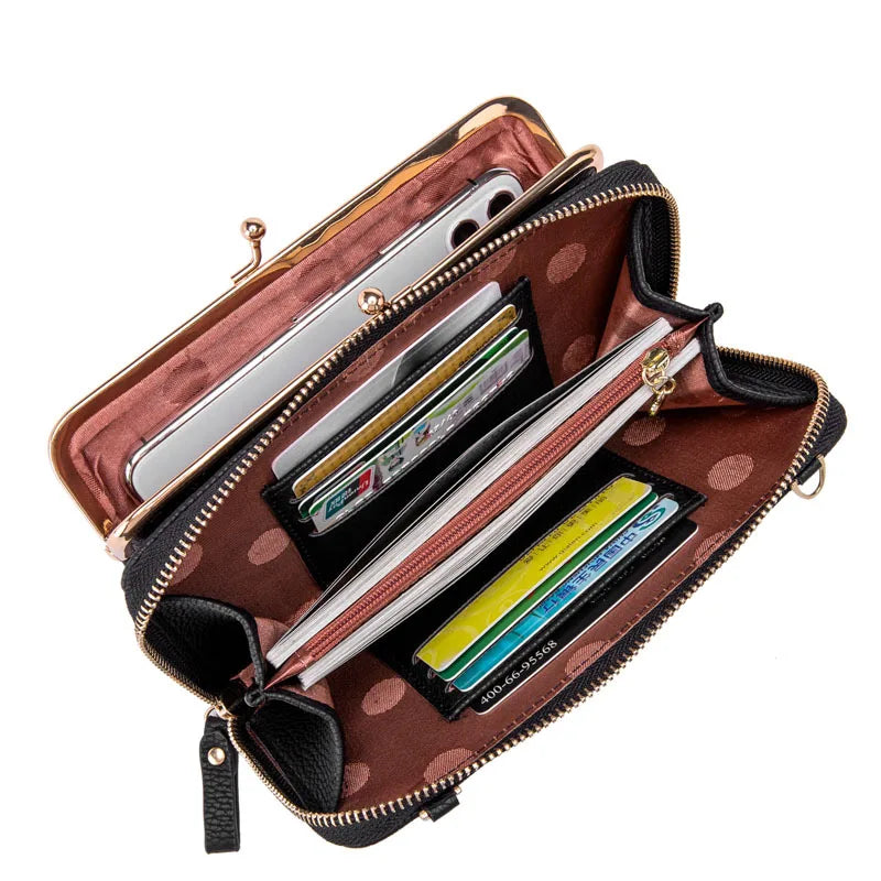 Matte Leather Crossbody Bag Women Shoulder Messenger Handbag Lady Purse
