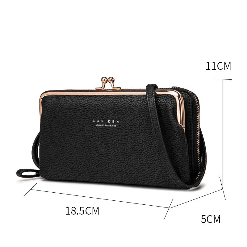 Matte Leather Crossbody Bag Women Shoulder Messenger Handbag Lady Purse