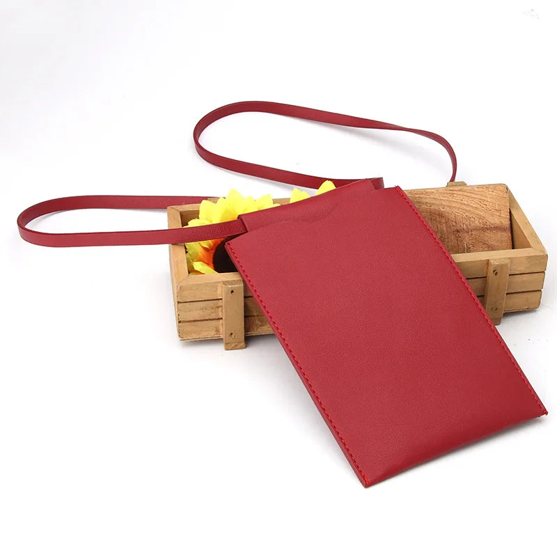 Solid Mini Mobile Phone Bag for Samsung/iPhone/Huawei