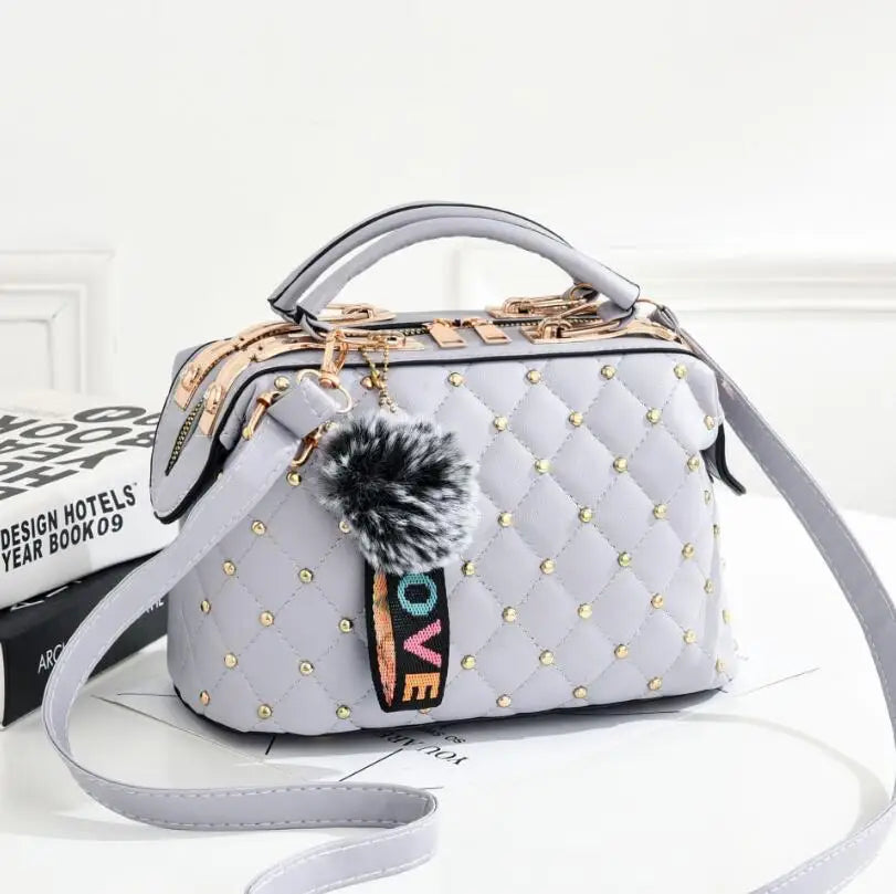 Small Square Diamond Messenger Bag for Women