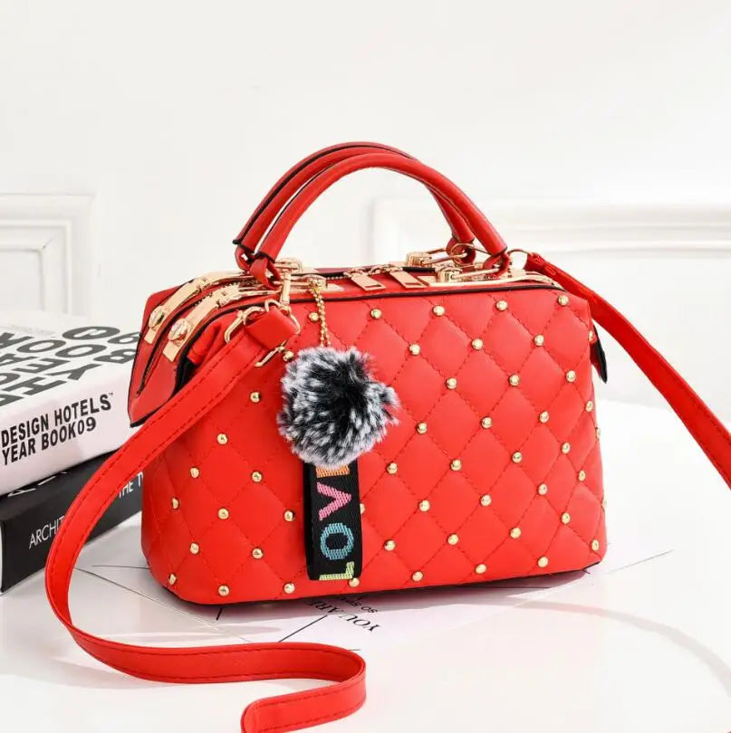 Small Square Diamond Messenger Bag for Women