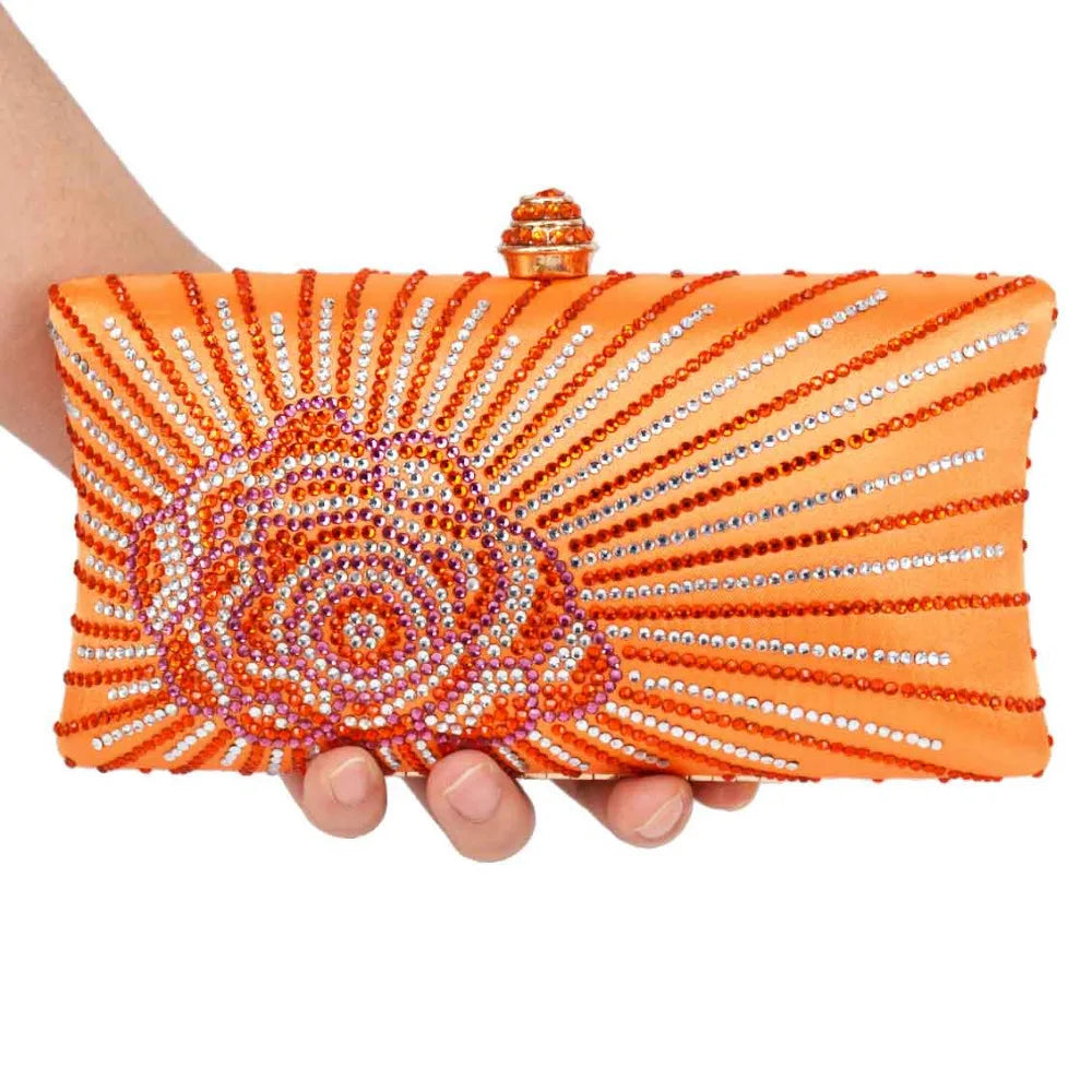 Rhinestones Bridal Purses Wedding Prom Clutch Evening Bag