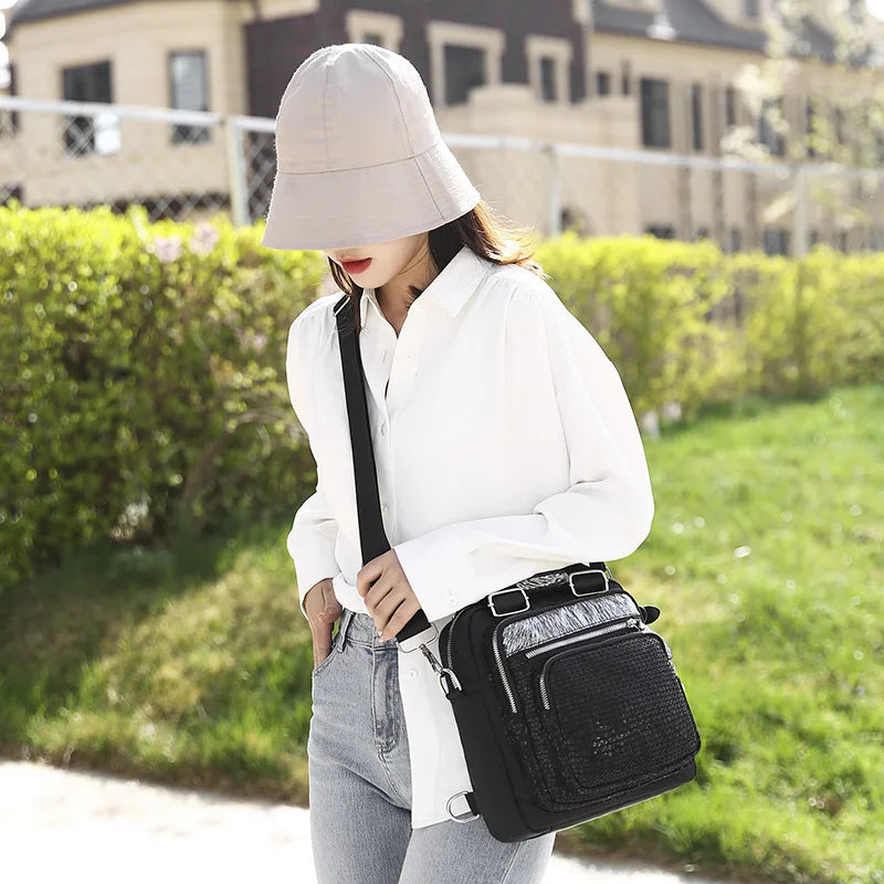 Women College Backpack Multifunctional Shoulder Bag Travel