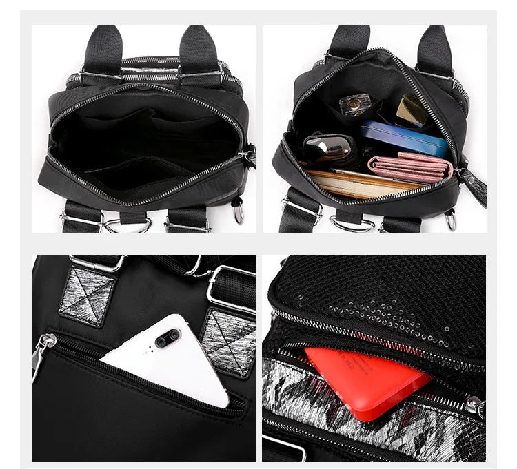 Women College Backpack Multifunctional Shoulder Bag Travel