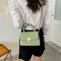 Shoulder Bag Women Indentation Retro Texture Small Square Bag Messenger Handbag