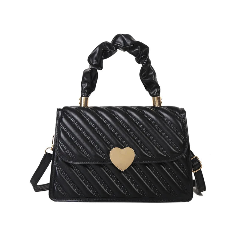 Shoulder Bag Women Indentation Retro Texture Small Square Bag Messenger Handbag
