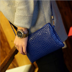 Women's Leather Envelope Clutch Bag Evening Handbag