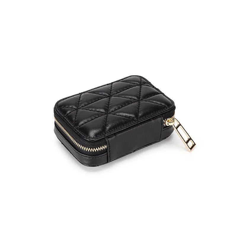 Square Makeup Organizer with Mirror, Travel Makeup Bag