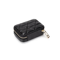 Square Makeup Organizer with Mirror, Travel Makeup Bag