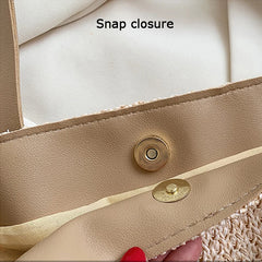 Straw Woven Large Tote Bag Beach Shoulder Bag