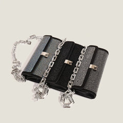 Flash Diamond Rhinestone Mini Tote Shoulder Messenger Bag