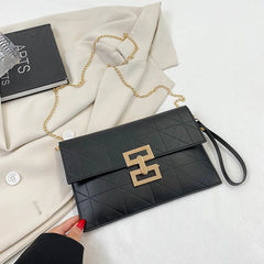 Women's Silver Messenger Square Bag Handbag and Crossbody Bag