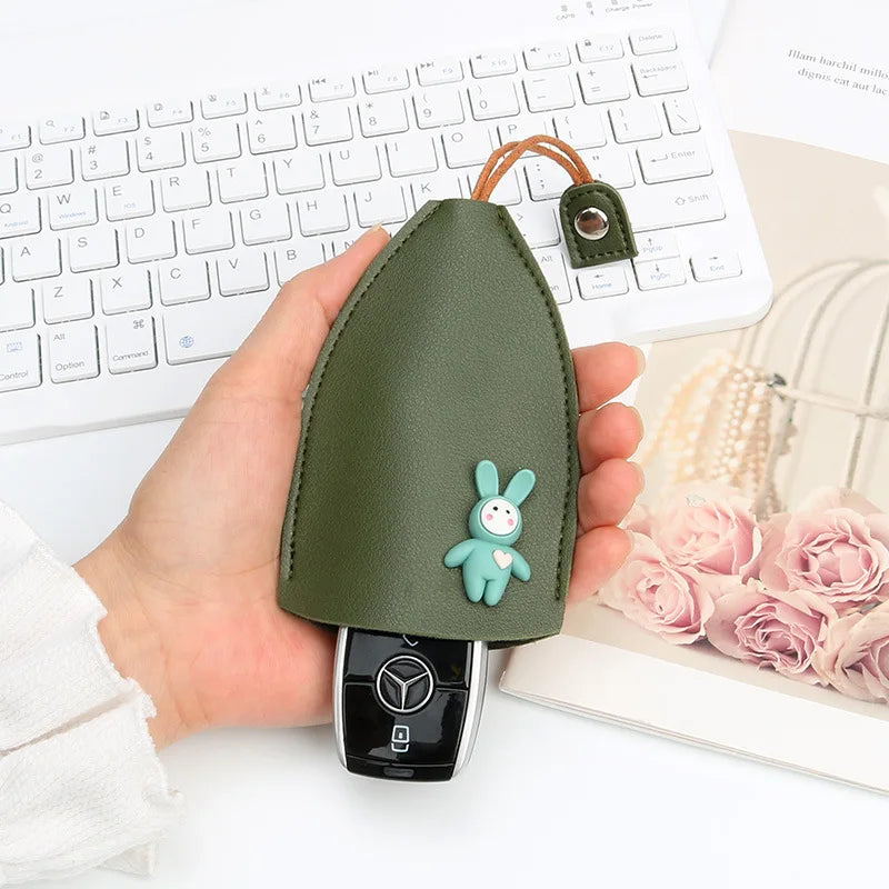 Cartoon Personality Women Mini Key Bag with Key Ring