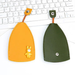 Creative Pull-out Car Key Bag Leather Keys Storage Bag for Women