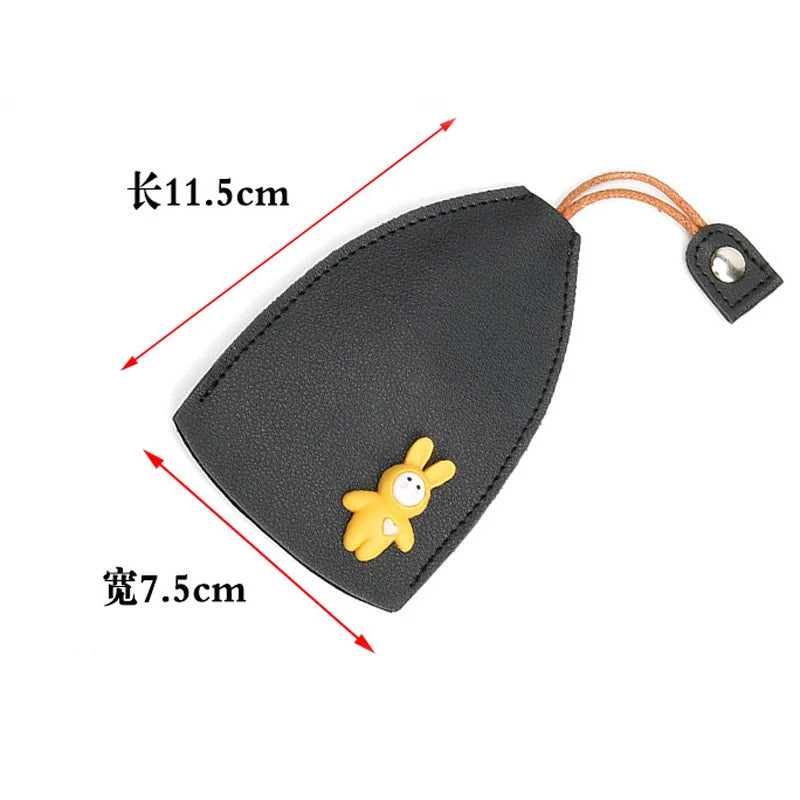 Creative Pull-out Car Key Bag Leather Keys Storage Bag for Women