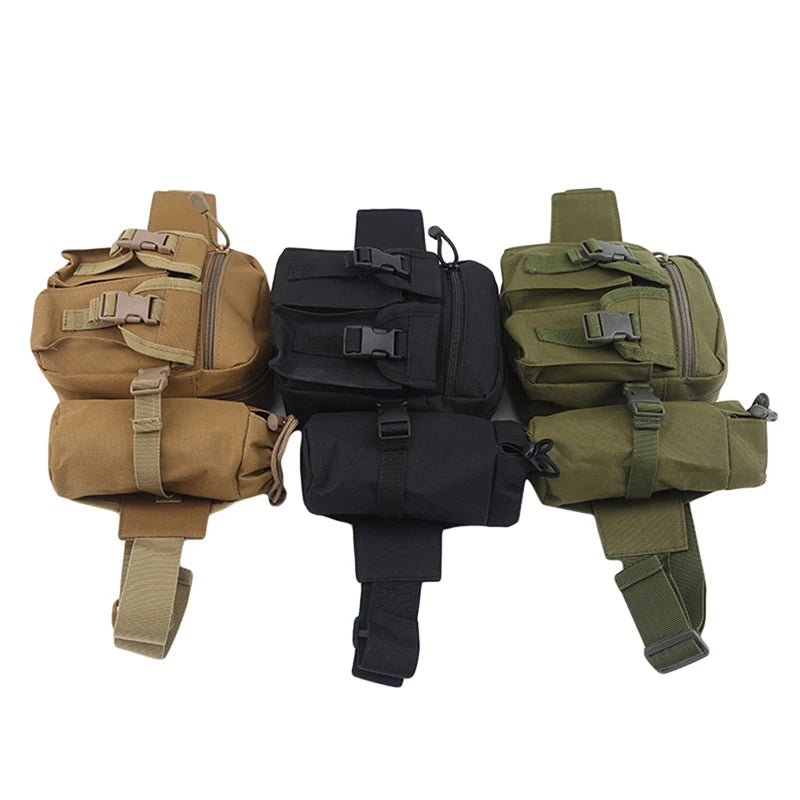 Men's Tactical Waterproof Waist Bag for Outdoor Military Mountaineering