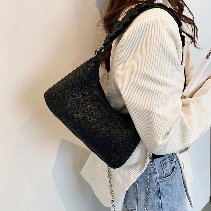 PU Leather Casual Shoulder Bags for Women