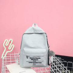 Fashion School Bag Teen Girls Women Backpack Girls Middle School Canvas