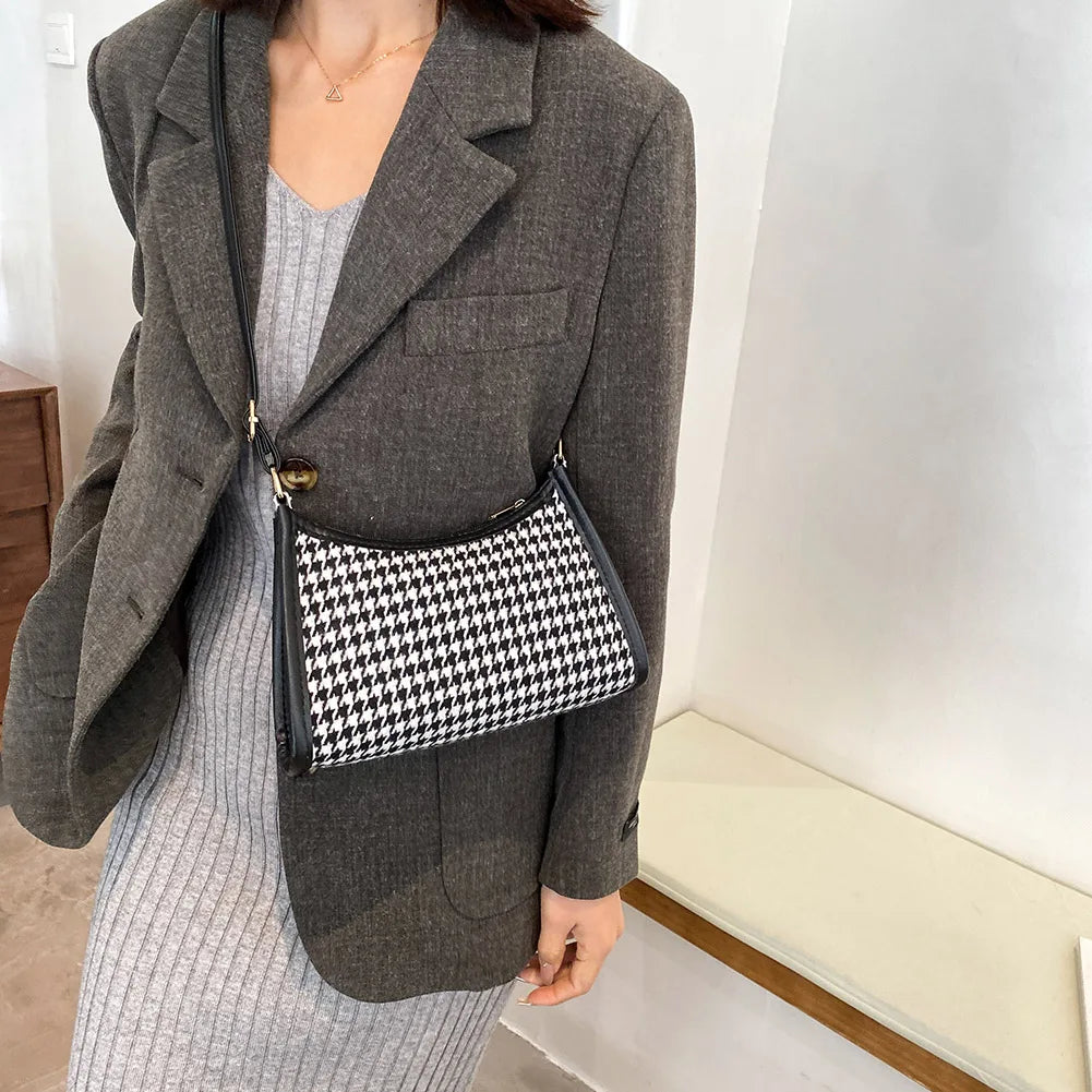 Canvas Vintage Shoulder Chest Bag Women Handbags Totes Casual H