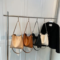 Fashionable Women Shoulder Bags PU Leather Handbag Large Capacity Crossbody