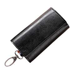 Bright Leather Ladies Key Case Medium Long Waist Hanging Door Car Bag