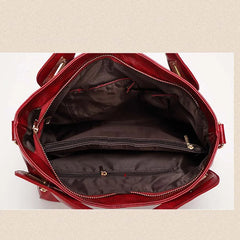 Oil Wax Leather Women's Shoulder Handbag
