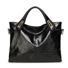 Oil Wax Leather Women's Shoulder Handbag