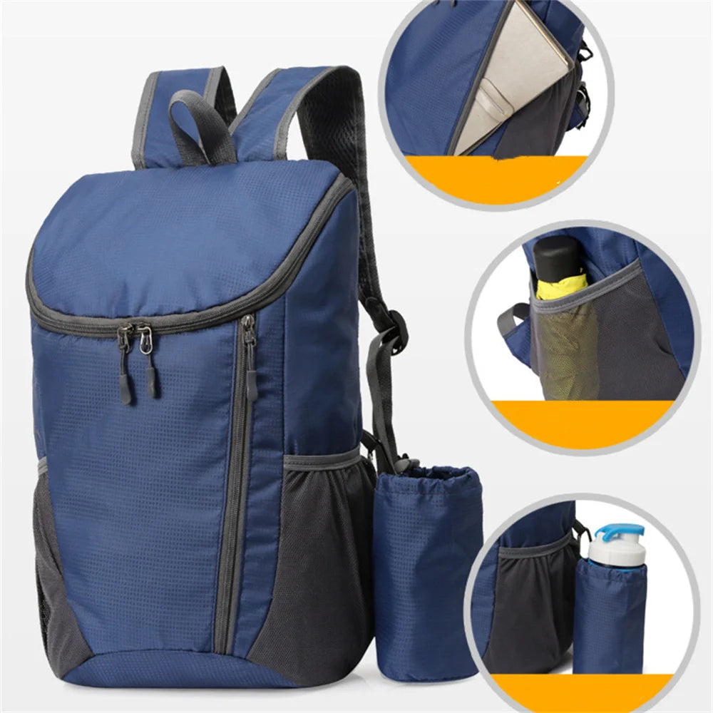 15L Lightweight Folding Waterproof Outdoor Sports Backpack