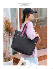 Waterproof Oxford Duffle Large Capacity Women Travel Shoulder Valise