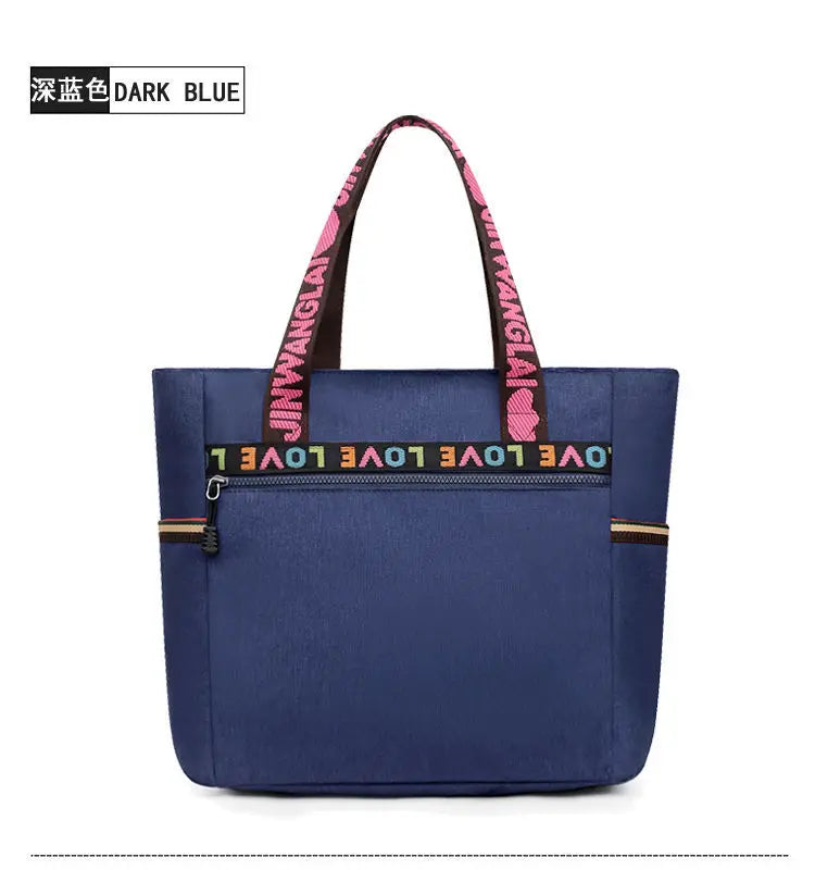 Waterproof Oxford Duffle Large Capacity Women Travel Shoulder Valise