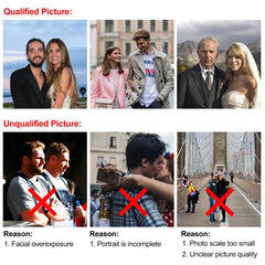 Custom Men's PU Leather Wallet with Photo Text - Gift for Him