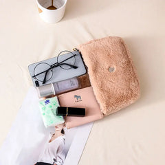 Faux Bag Women Chain Crossbody Handbag Purse Winter