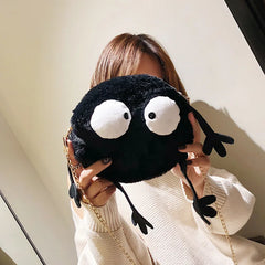 Soft Nap Faux Fur Handbag Lady Shoulder Bag Winter or Autumn Cloth